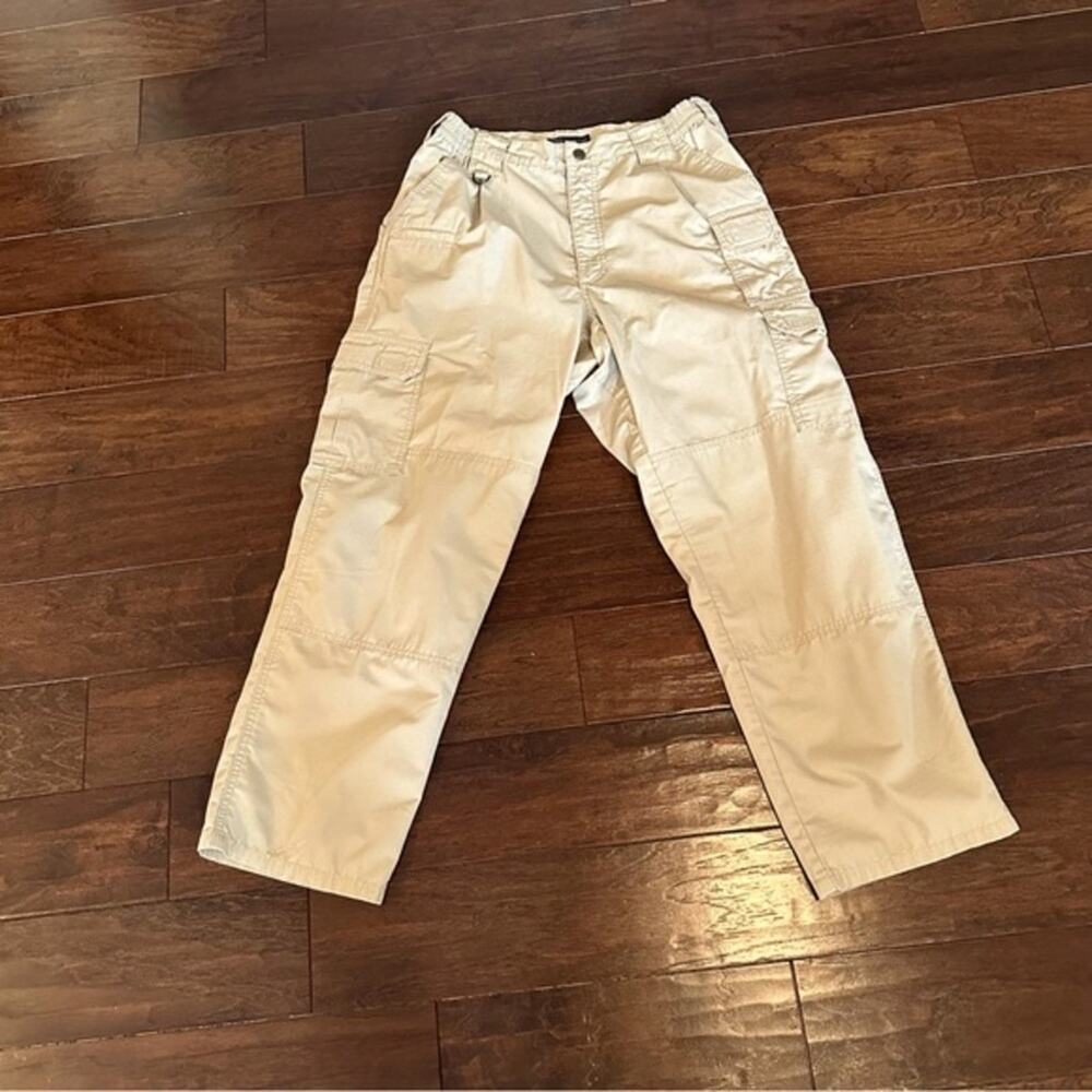 511 Tactical Pants Mens 74273 Beige Tan Cargo Pockets Workwear Utility 34 x 30